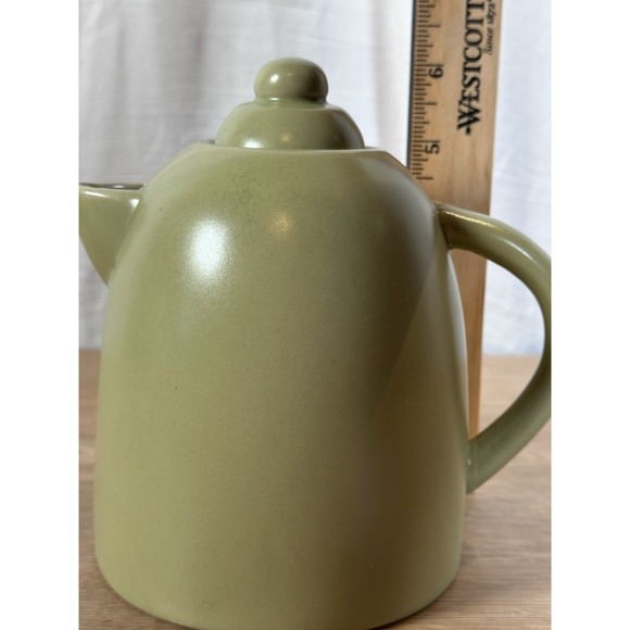 MSRF, Inc Ceramic Coffee Pot Tea Pot Green Lidded Pottery - Picture 7 of 8